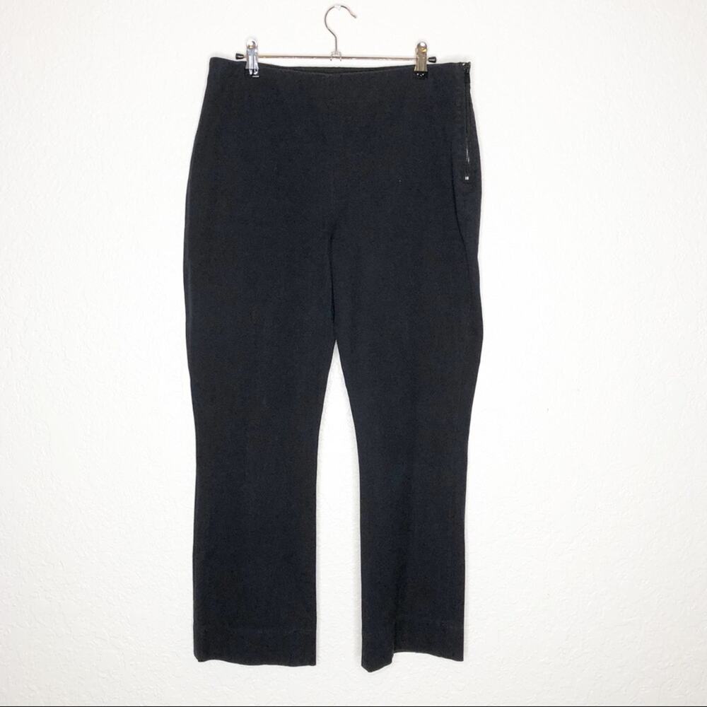 Everlane The Side Zip black cotton side zipper pants‎ size 12